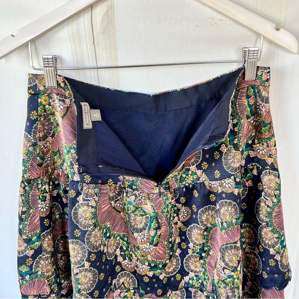 Point Sur (J.Crew) Tiered Scalloped Hem Skirt - Picture 4 of 11